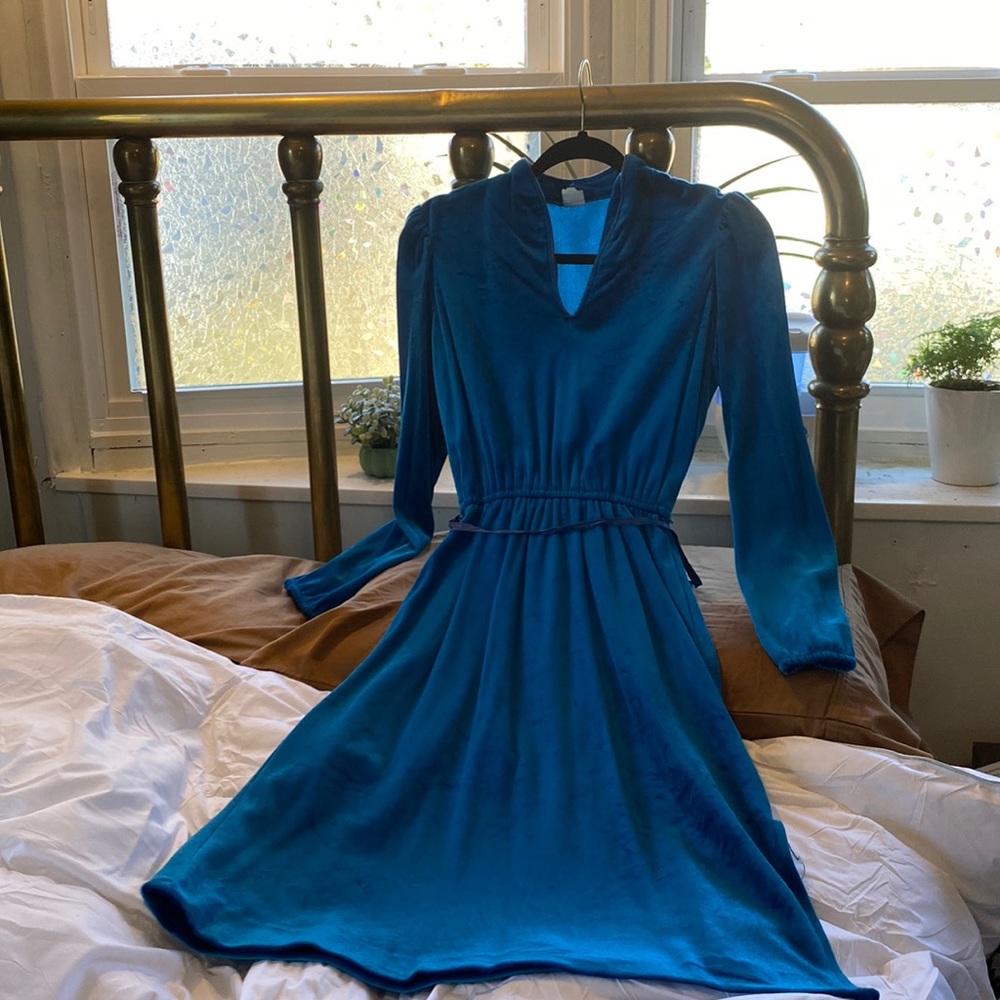 Vintage velvet tall dress